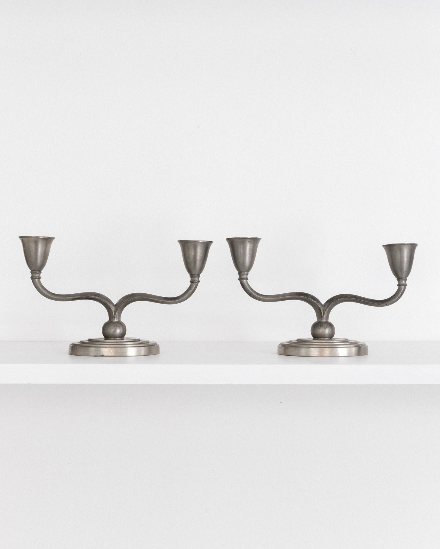 Just Andersen Pewter Candlesticks