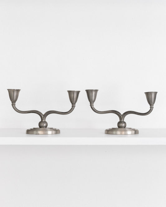 Just Andersen Pewter Candlesticks