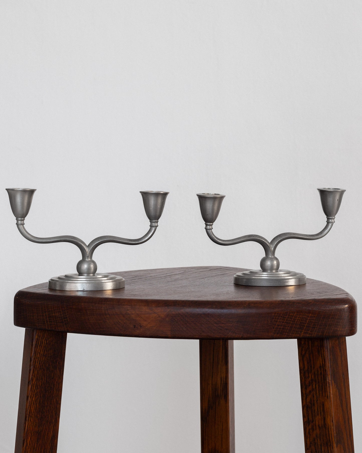 Just Andersen Pewter Candlesticks