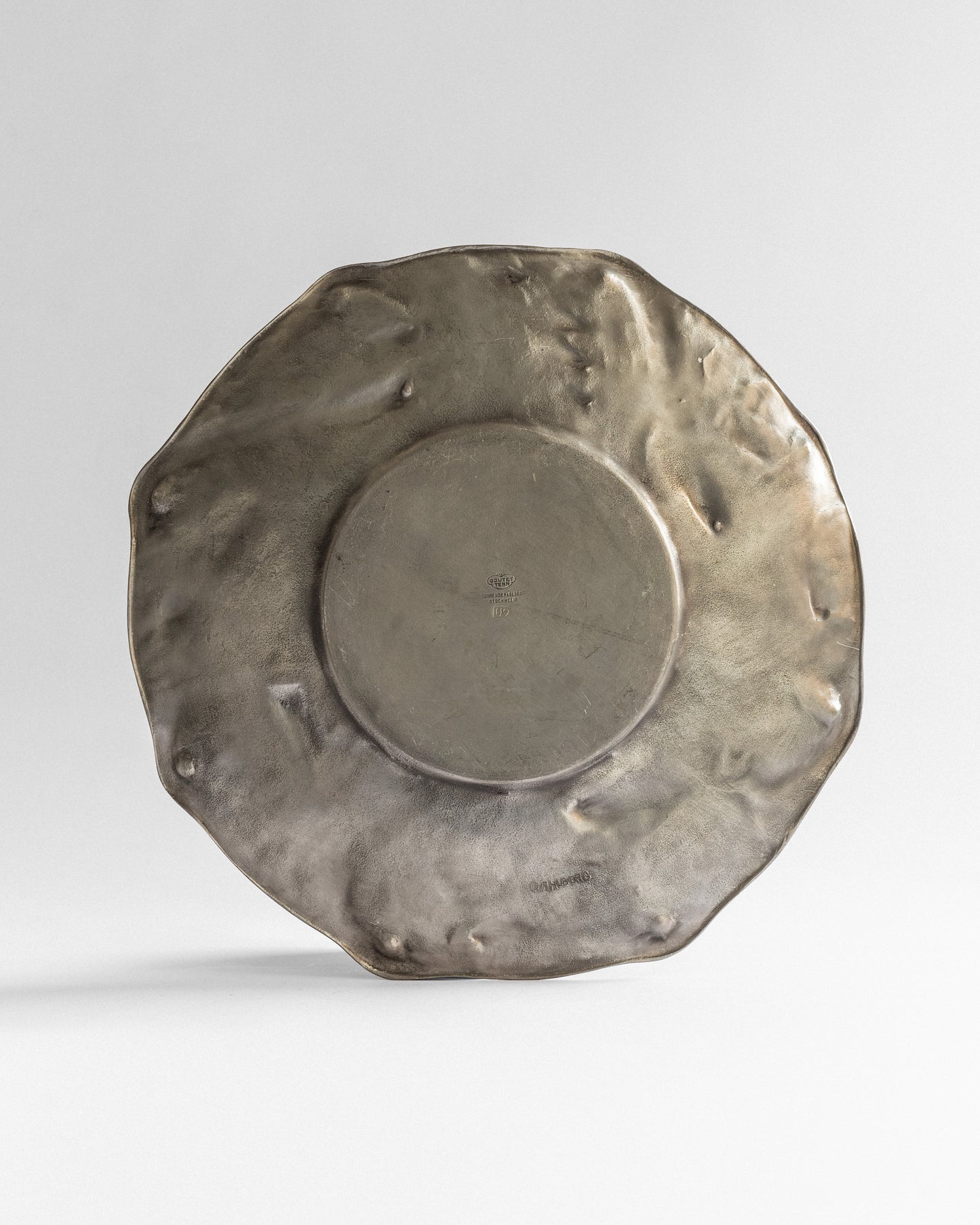 Large Pewter Plate