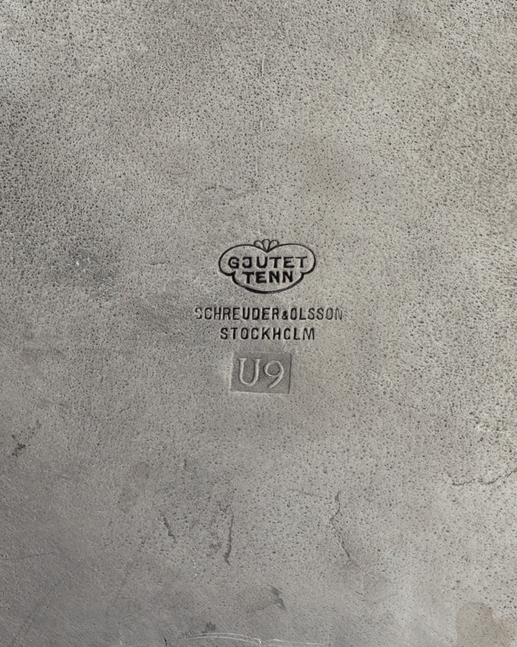 Large Pewter Plate