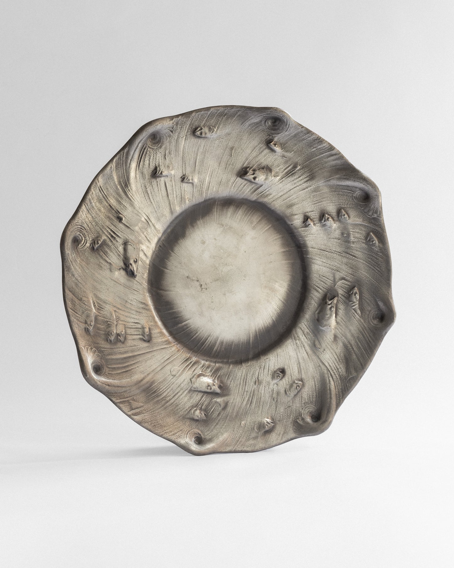 Large Pewter Plate