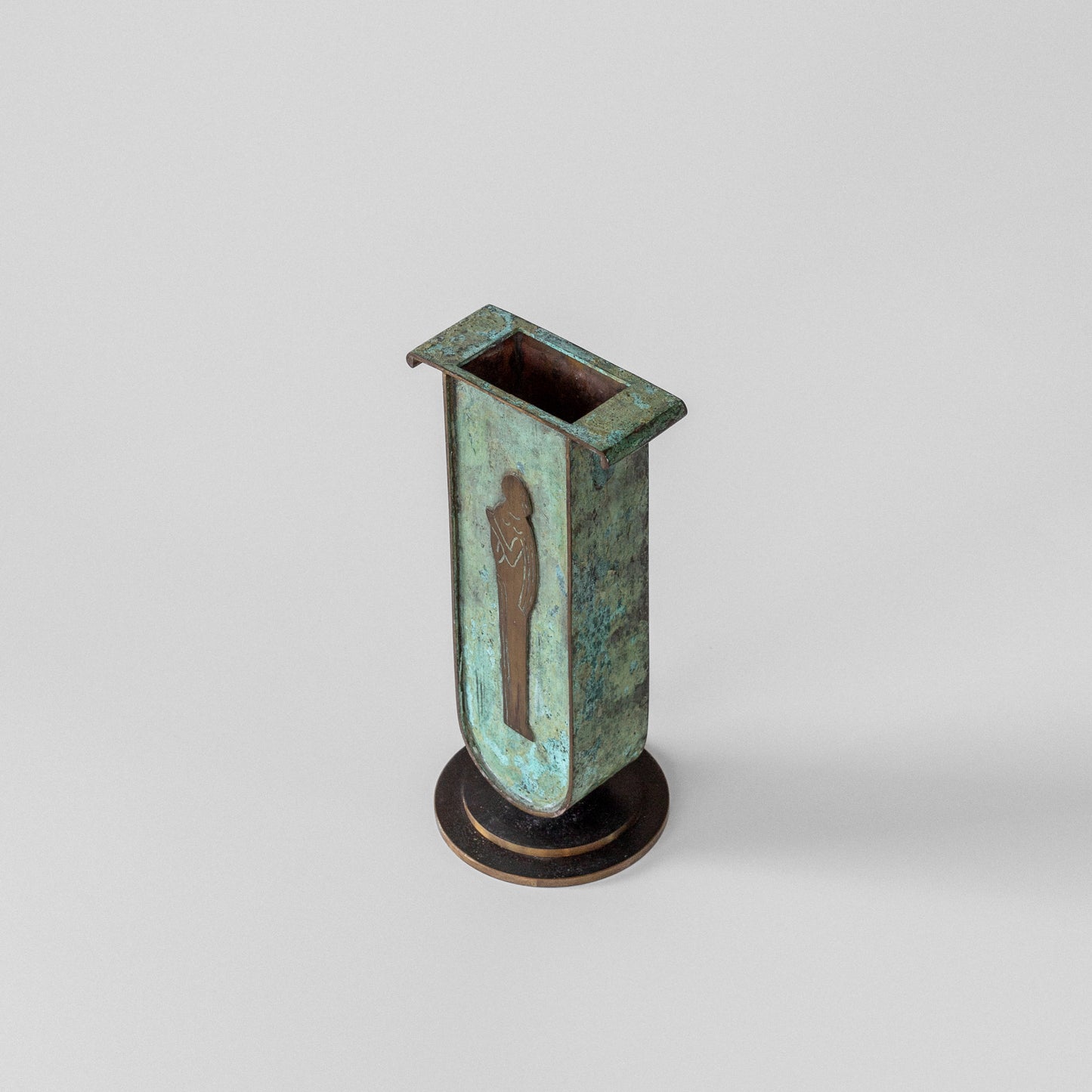 Art Deco Verdigris vessel