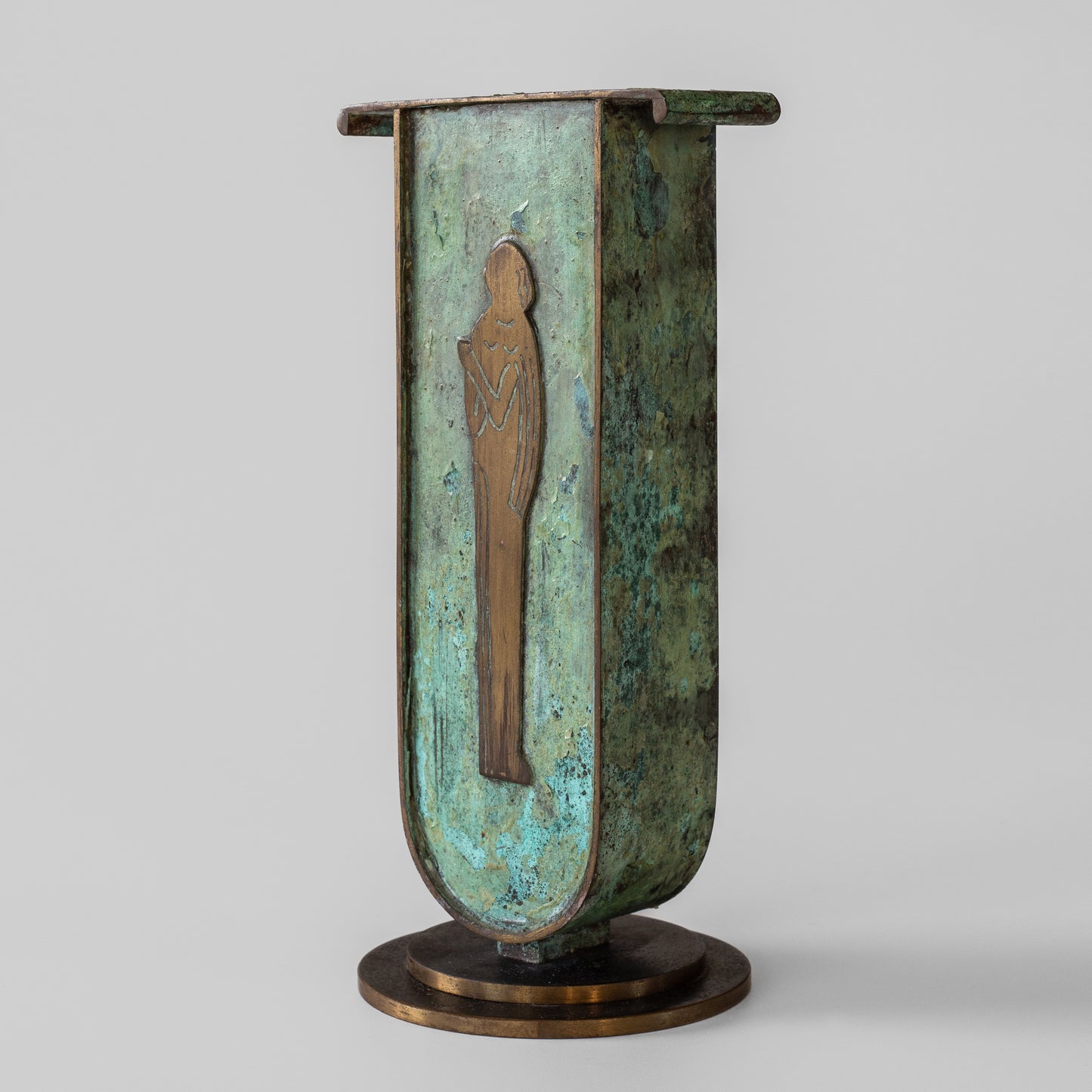 Art Deco Verdigris vessel