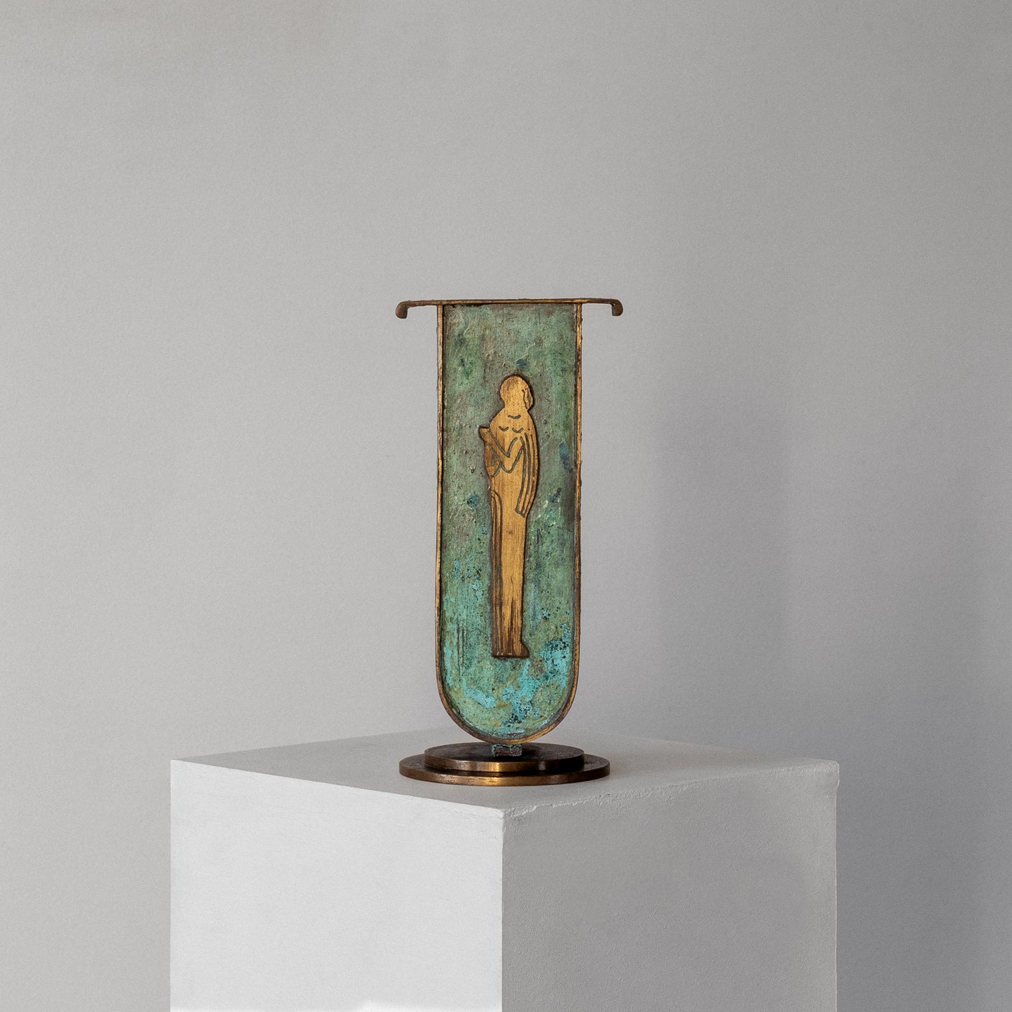 Art Deco Verdigris vessel