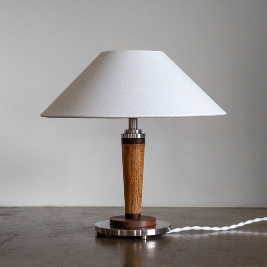 Metal and Wood Lamp