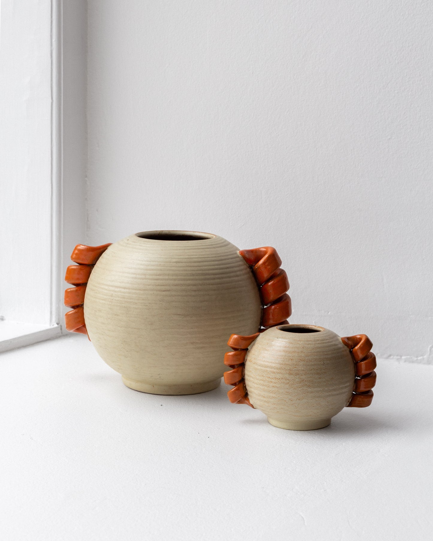 Modernist Handled Vases