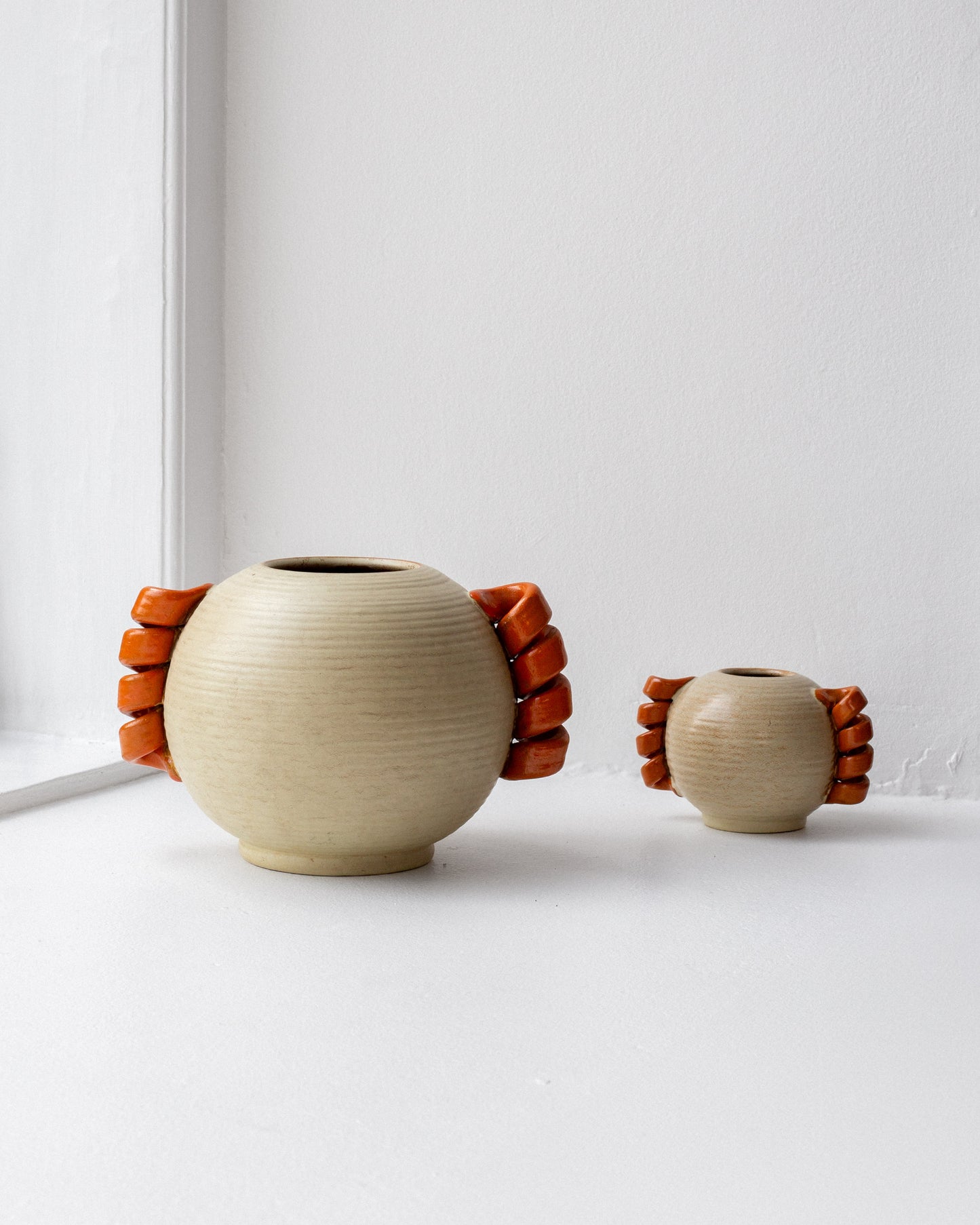 Modernist Handled Vases