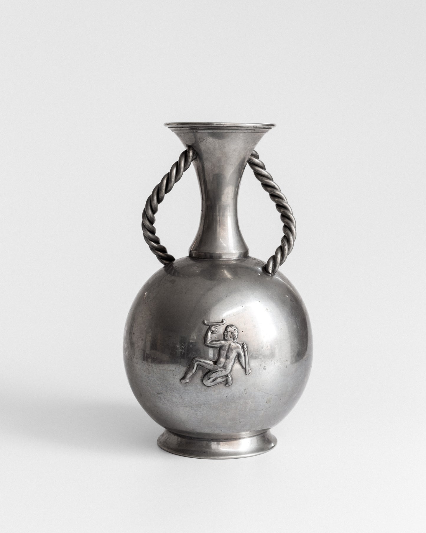Neoclassical Pewter Vase