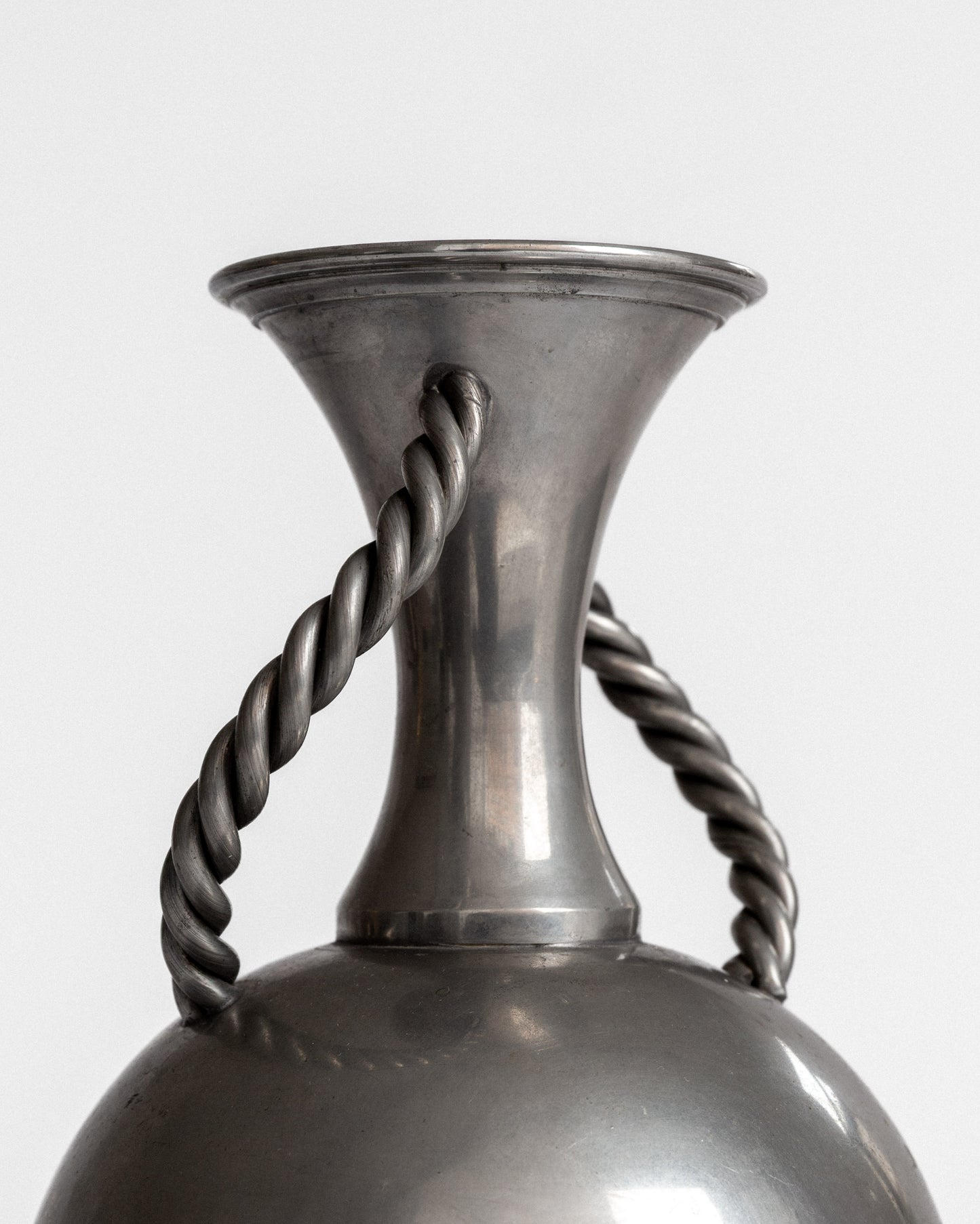 Neoclassical Pewter Vase