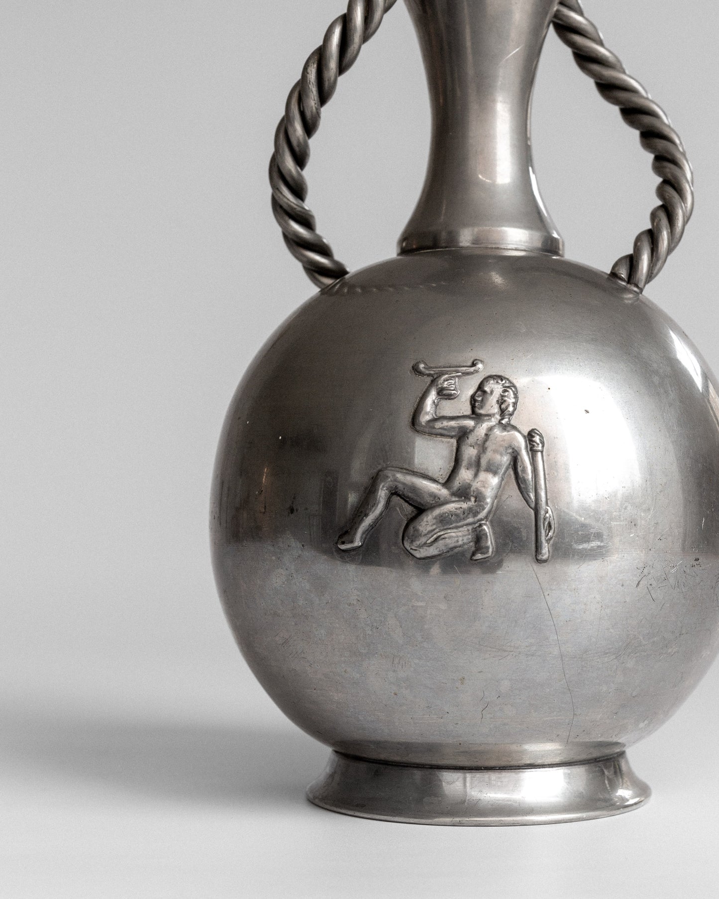 Neoclassical Pewter Vase