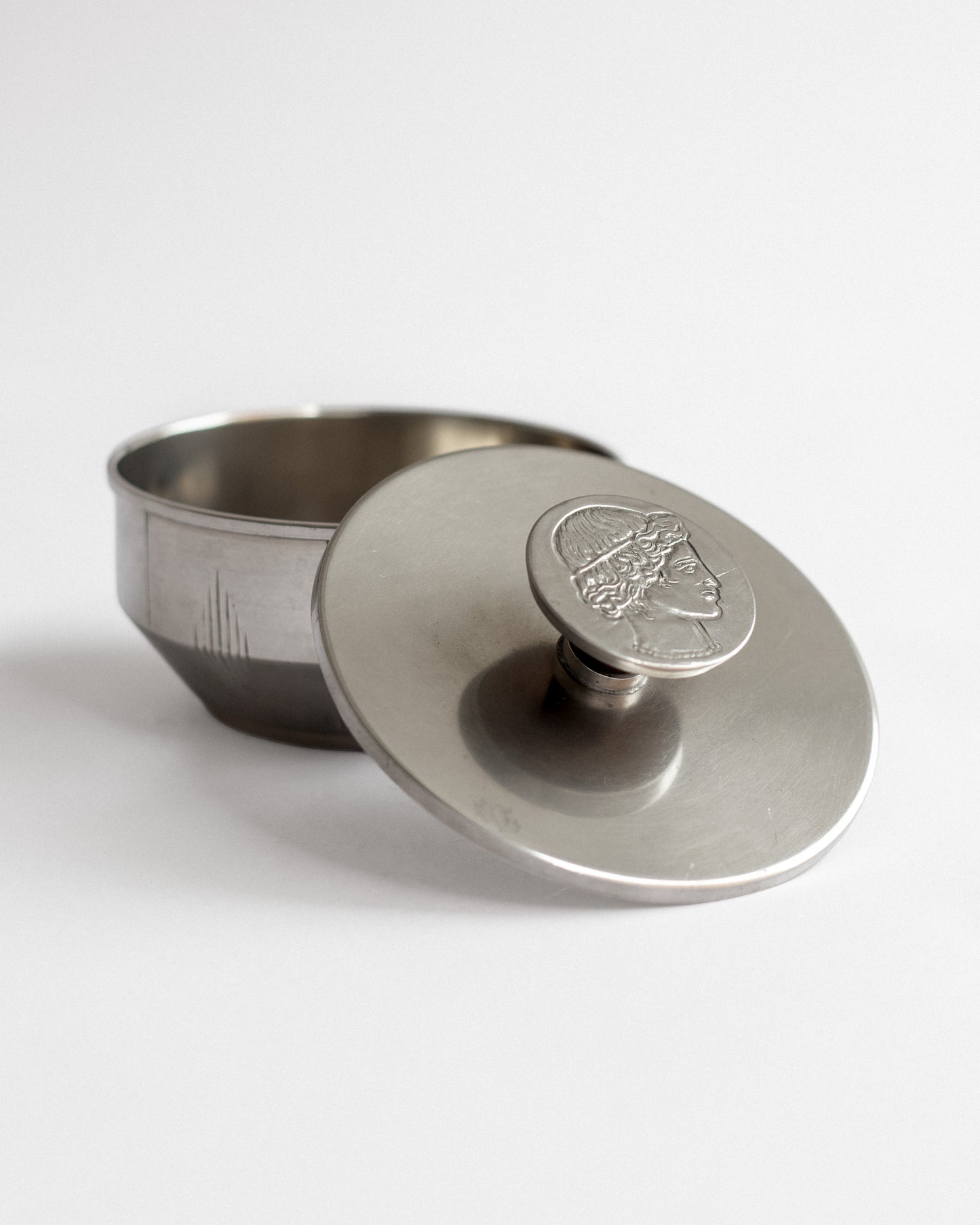 Lidded Pewter Box