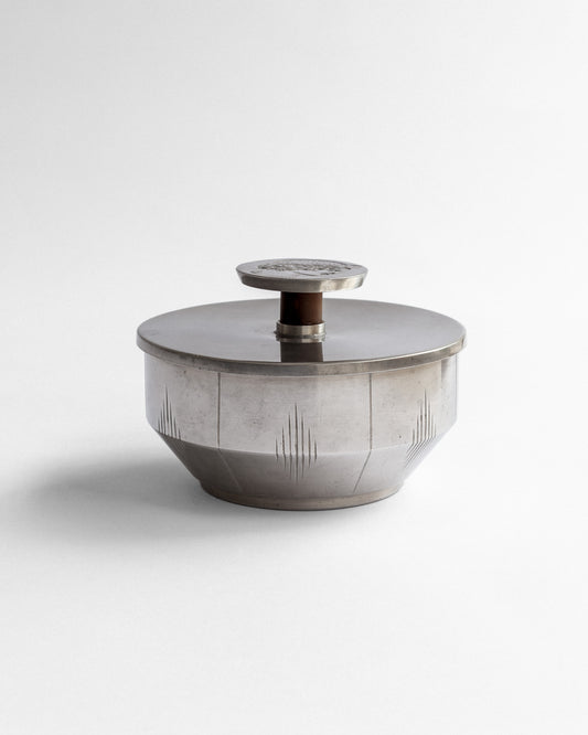 Lidded Pewter Box
