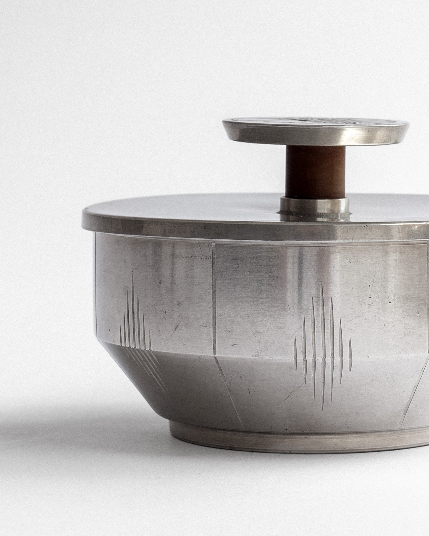 Lidded Pewter Box