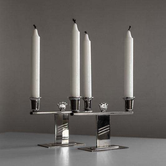 Silver-Plated Candlesticks