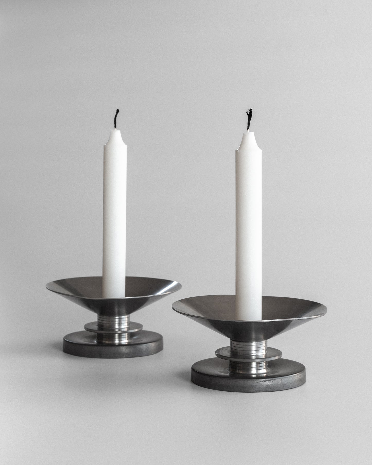 Pewter Candlesticks by Sylvia Stave