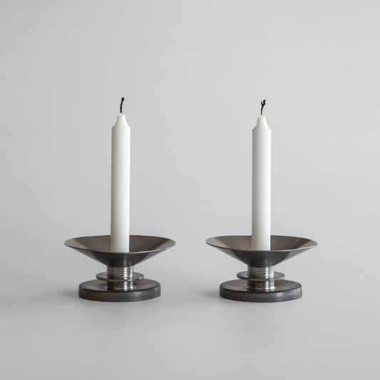 Pewter Candlesticks by Sylvia Stave