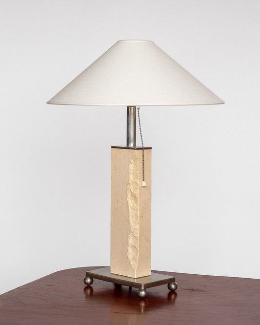 Travertine Table Lamp