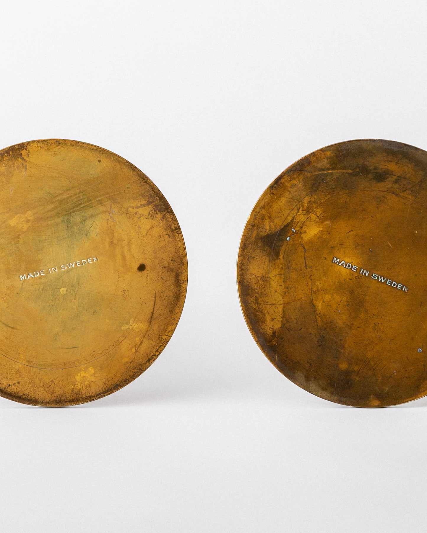 Trio of Brass Vases