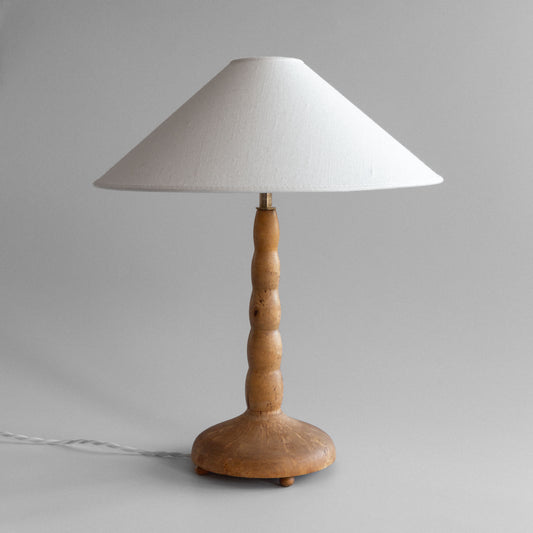 Turned Birch Table Lamp