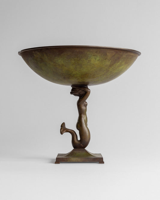 Bronze Bowl with Mermaid