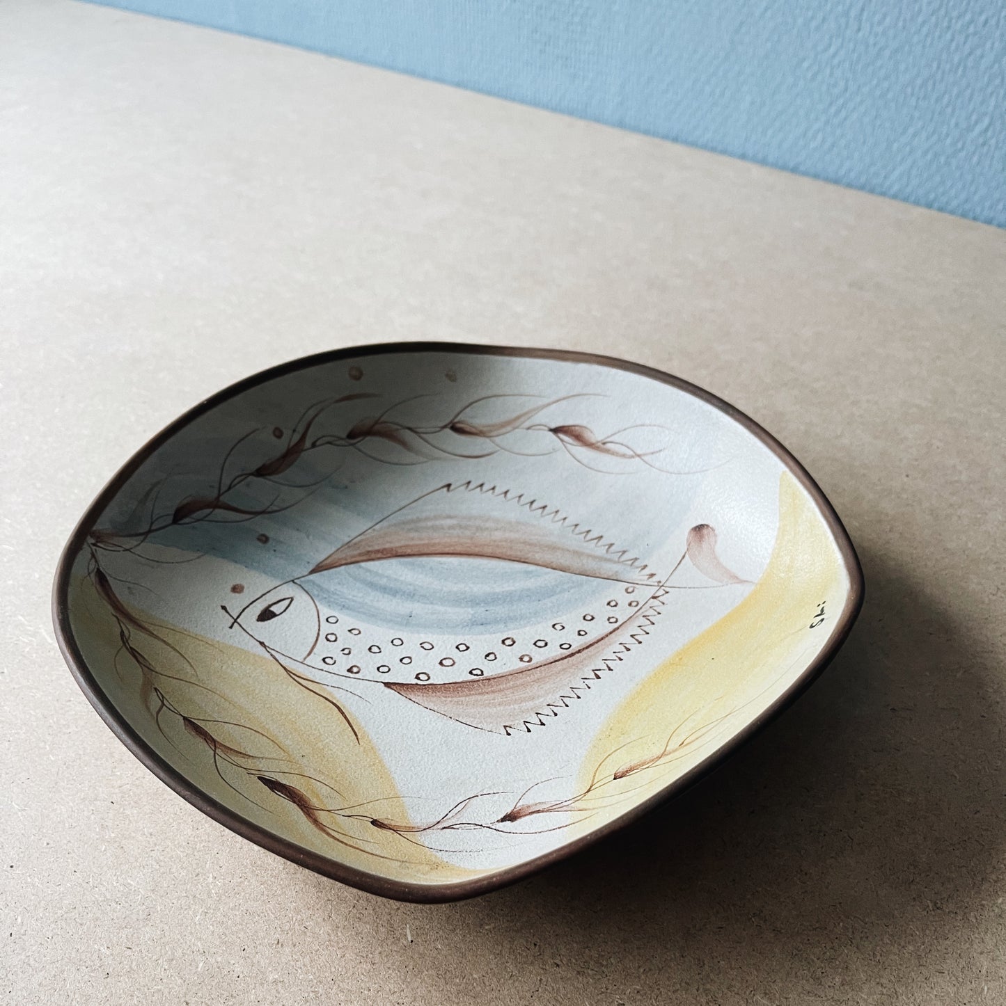 Vintage Ceramic Fish Plate