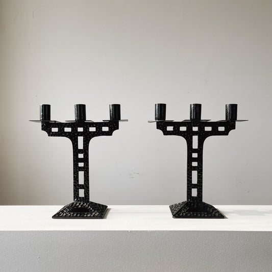Antique Wrought Iron Candelabras